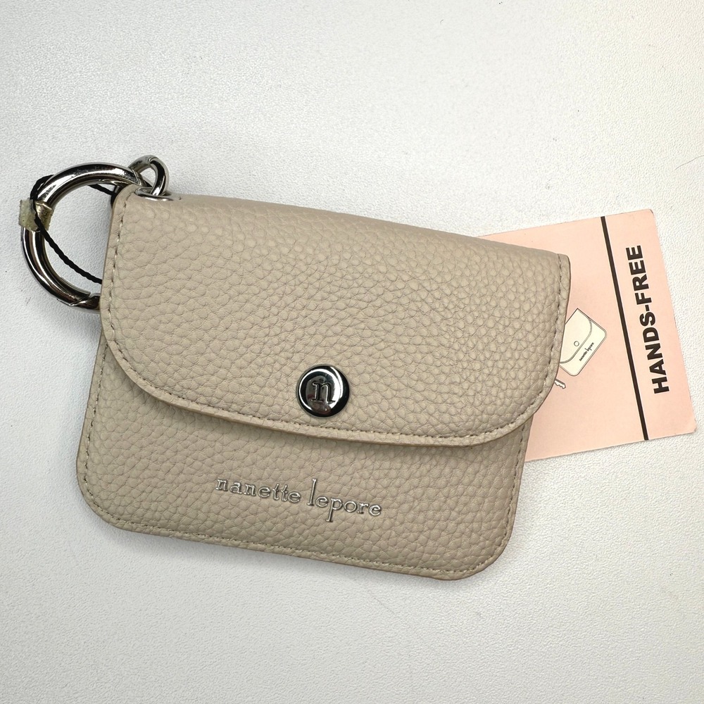 Nanette Lepore Card Case Hands Free Tan Bracelet Not Included Holds ID and Cards - Picture 2 of 6